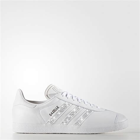 weiße adidas schuhe mit rosa streifen mit glitzer|Weiße adidas Sneaker für Damen online kaufen .